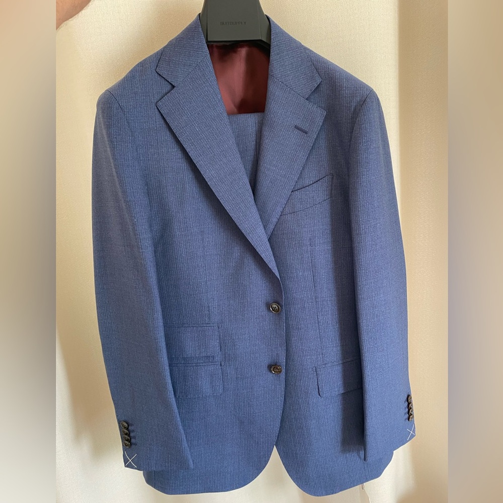 Brand new Mid-blue 3-piece suit